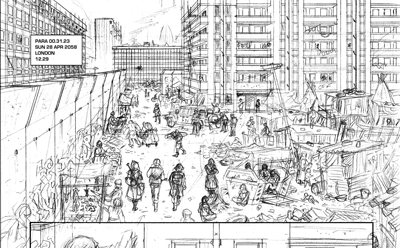 Page 153 of the Legend of Luther Arkwright by Bryan Talbot