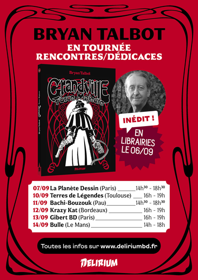 Bryan Talbot 2024 French signing tour