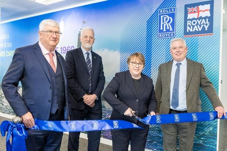 Minister for Defence Procurement and Industry, Maria Eagle MP opening the new office. Copyright: Rolls Royce.