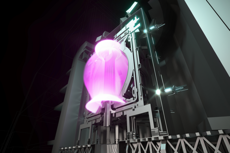 STEP Tokamak with burning plasma, side view. Image credit: UK Industrial Fusion Solutions Ltd.