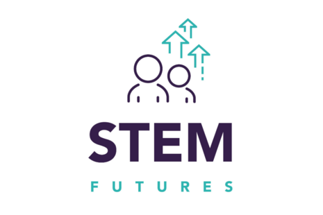 Logo saying STEM Futures against a white background