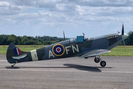 Aircraft attitude as it passed the witness position