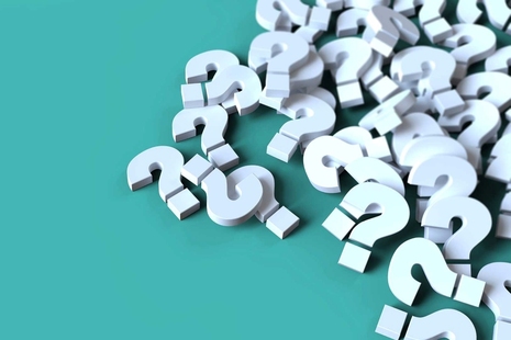 Question mark graphic