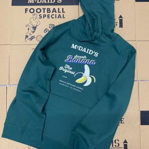 Smooth Banana Retro Hoodie - Bottle Green