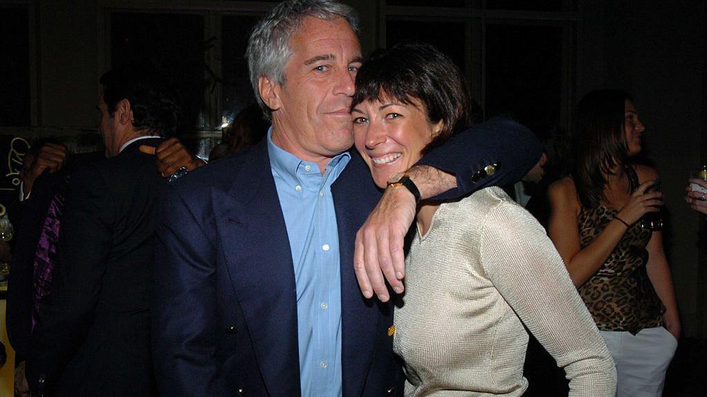 Jeffrey Epstein and Ghislaine Maxwell pictured together in 2005.