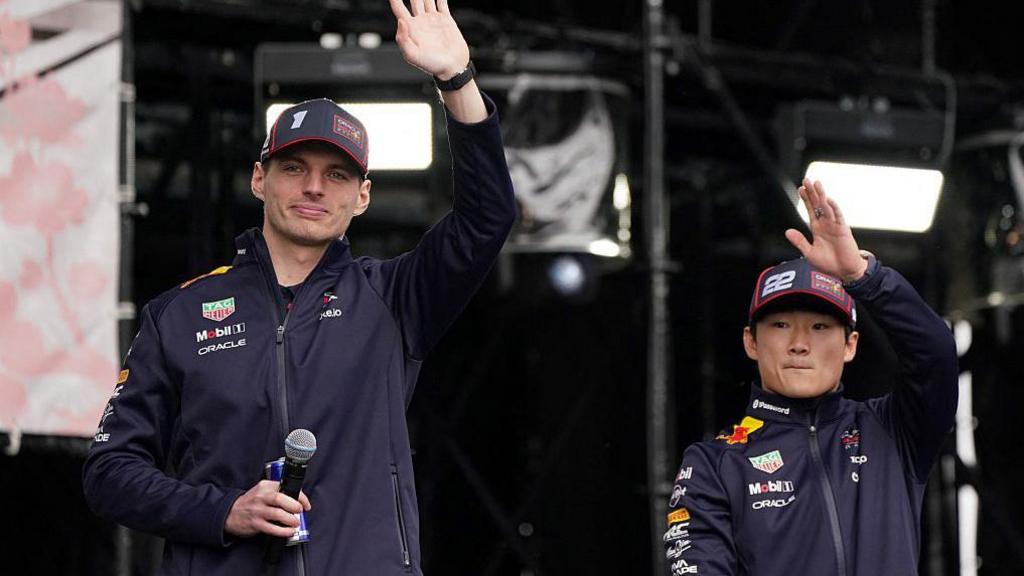 Max Verstappen and Yuki Tsunoda