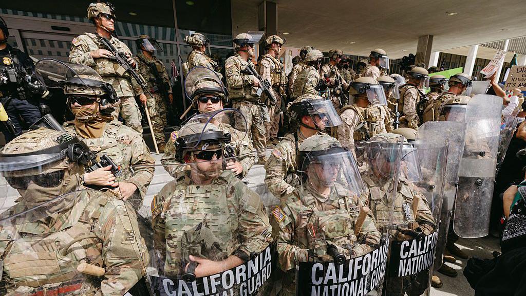 National Guard troops in Los Angeles