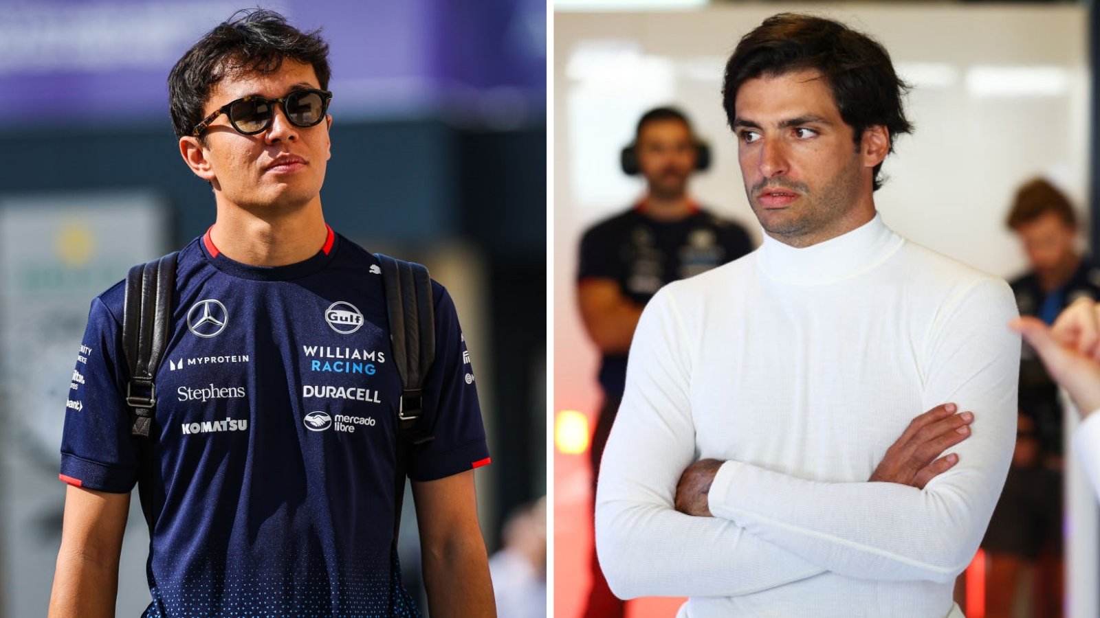 Alex Albon and Carlos Sainz