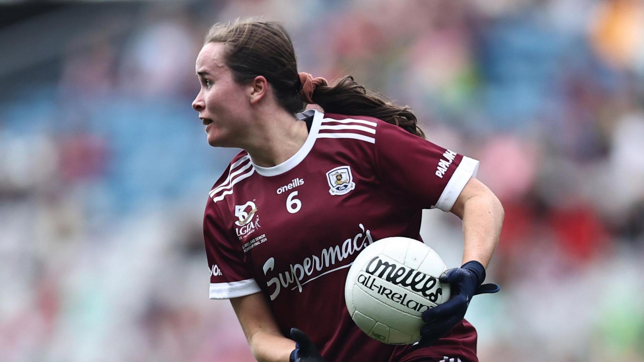 Nicola Ward in action for Galway