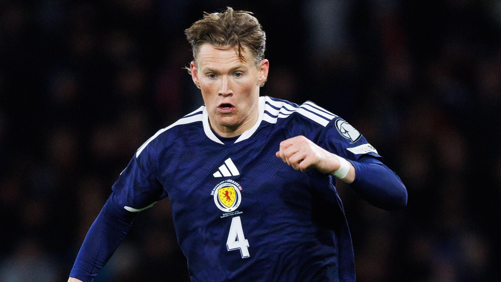 Scott McTominay playing for Scotland