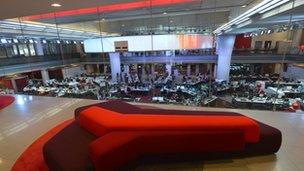 BBC Broadcasting House newsroom