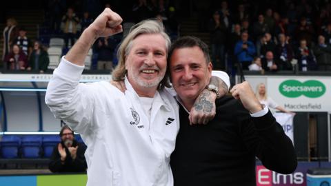 Robbie Savage and Robert Smethurst