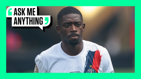 Paris-St Germain's Ousmane Dembele in the Club World Cup final.