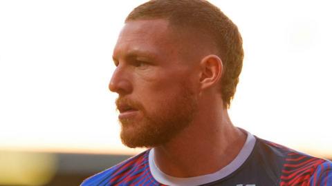 Australian front rower Ky Rodwell looks on