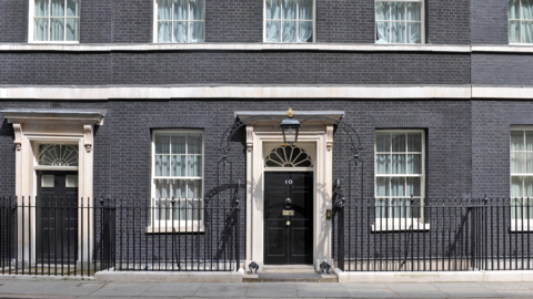 The front of 10 Downing Street.