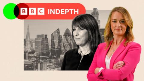 A treated image of Rachel Reeves