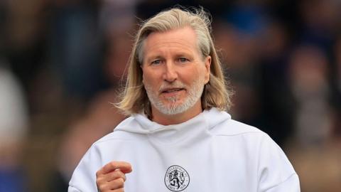 Robbie Savage on the sidelines during a Macclesfield match