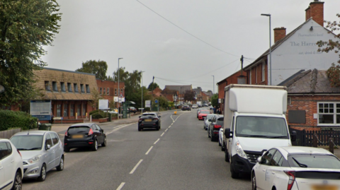 A stretch of Melton Road in Thurmaston