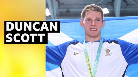 Scottish swimmer Duncan Scott