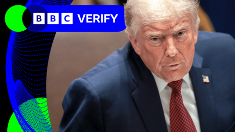 US President Donald Trump at a White House meeting on 8 December