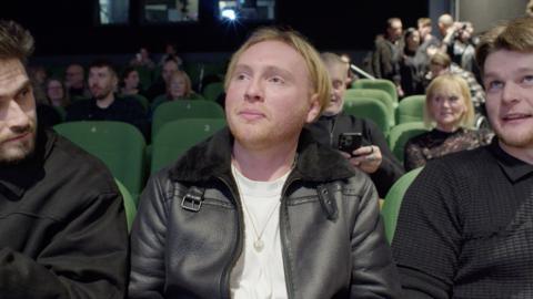 Jacob Stockton, North East filmmaker sat in his own screening in Tyneside Cinema