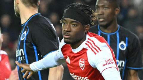 Noni Madueke celebrates