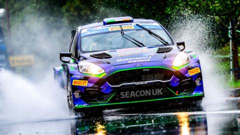 Jon Armstrong and Shane Byrne in action at Rally Croatia