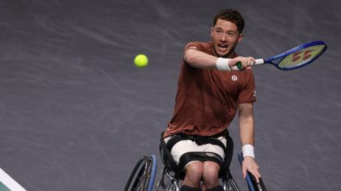 Alfie Hewett in action