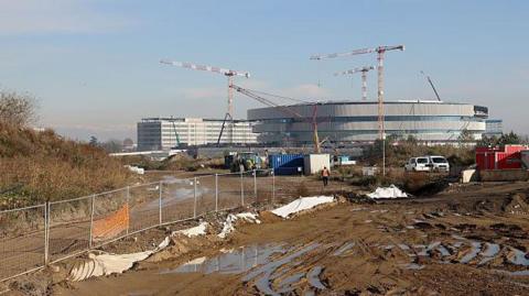 Construction taking place at Santagiulia Arena