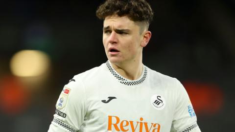 Bobby Wales in action for Swansea City