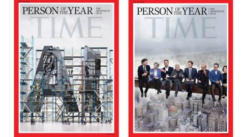 The two Time Magazine covers side-by-side