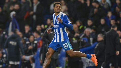 Georginio Rutter looking on