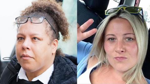 Melissa Quailey-Dashper (chwith) a Joanne Penney (dde)