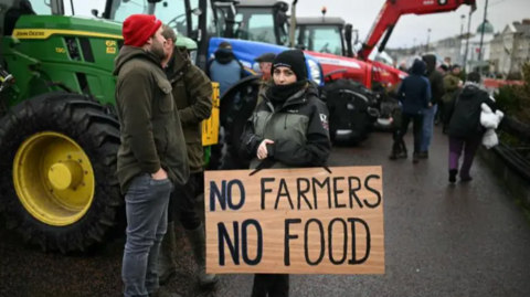 Farmers protest in London