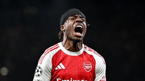 Noni Madueke celebrates