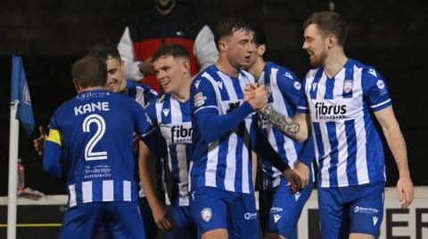 Coleraine celebrating