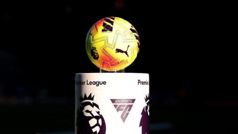 Picture of the Premier League ball before a match