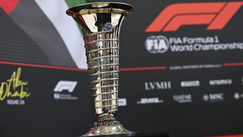 Formula 1 drivers championship trophy