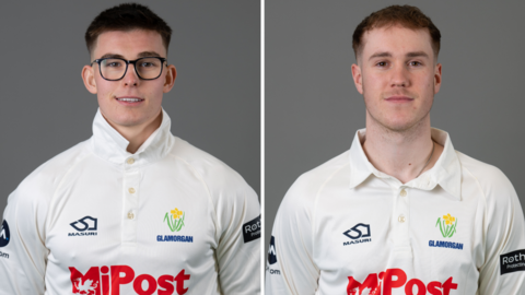 Asa Tribe and Ben Kellaway photocall for Glamorgan