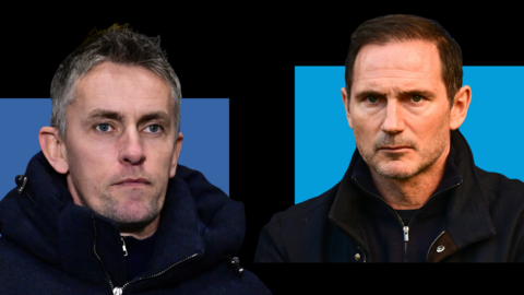 Ipswich boss Kieran McKenna alongside Coventry's Frank Lampard