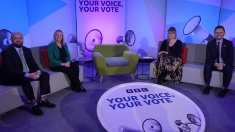 Politicians thrashed out the big issues in an online debate