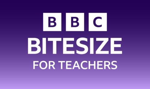 BBC Bitesize for Teachers logo. White text reads Bitesize for Teachers on a purple background.