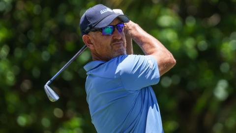 Greg Owen playing in the MCB Mauritius Legends