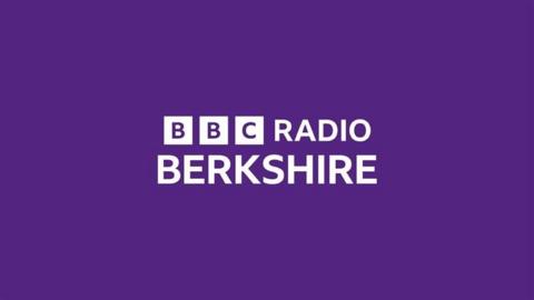 A purple box with white writing in the middle which says BBC Radio Berkshire