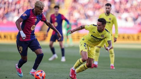 Barcelona against Villarreal