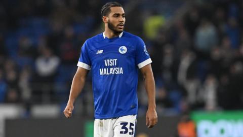 Andy Rinomhota of Cardiff City during the EFL Sky Bet Championship match between Cardiff City and Watford
