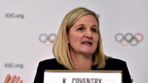 International Olympic Committee president Kirsty Coventry