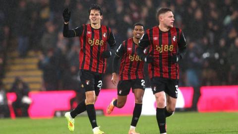 Bournemouth players celebrating