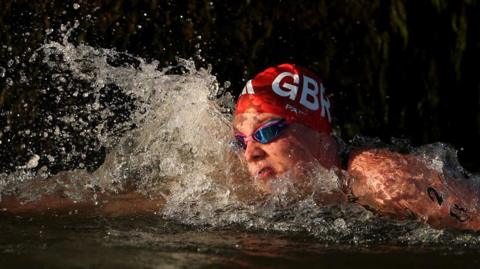 Hector Pardoe swimming