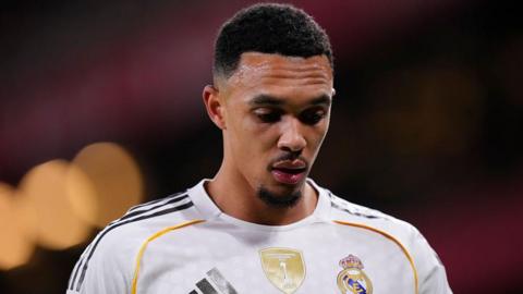 Trent Alexander-Arnold in action for Real Madrid at Athletic Club